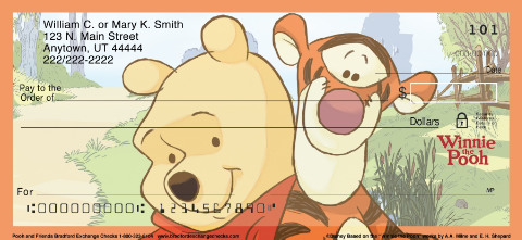 Pooh and Friends Personal Check Designs