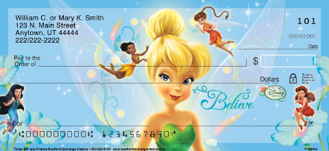 Tinker Bell and Friends Personal Check Designs